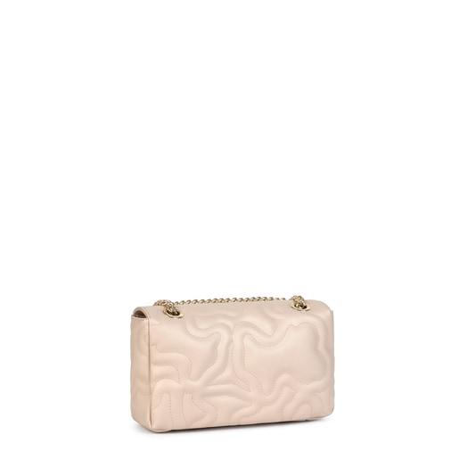 Small beige Kaos Dream Crossbody bag with flap