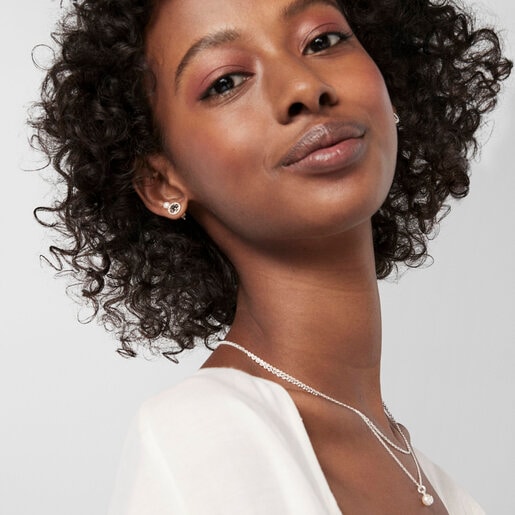 シルバーのピアス Camee