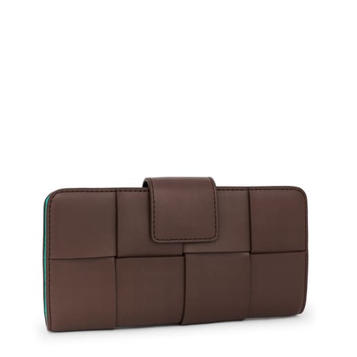 Medium brown and turquoise TOUS Damas Wallet