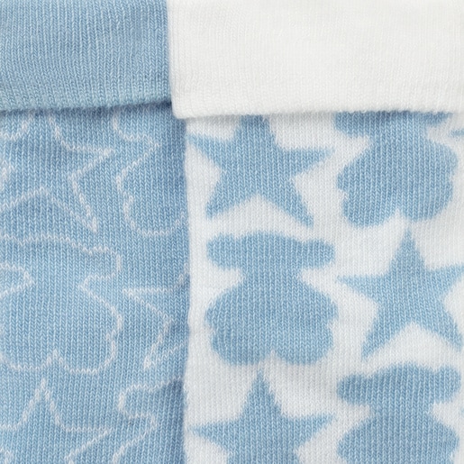 Pack 2 de pares de calcetines Socks Azul Celeste