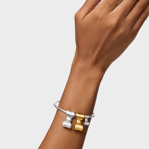 15 mm silver bow Pendant TOUS Ribbon