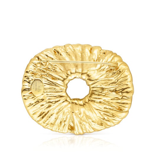 Broche con baño de oro 18 kt sobre plata Wicker