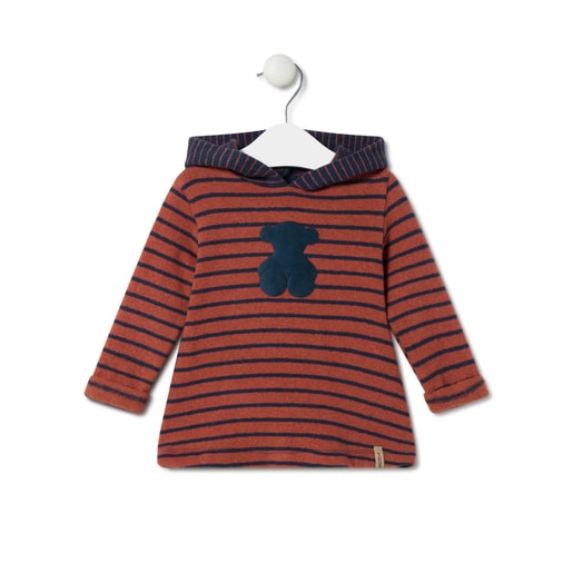Tous - GirlS Dress With Hood In Blue Navy Blue - Textil