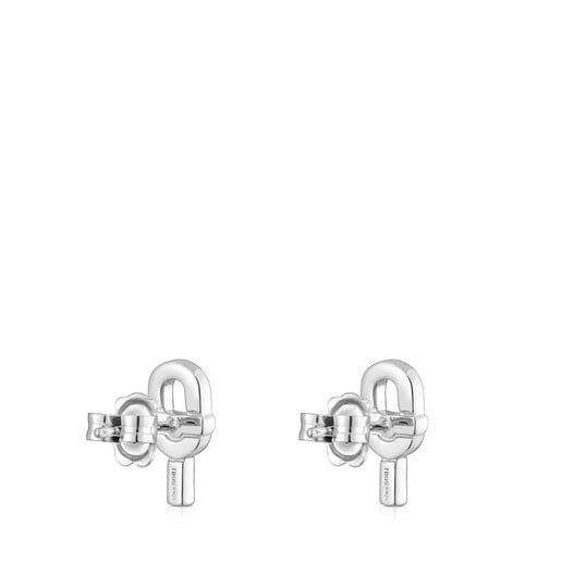 Pendientes pequeños de plata 14 mm TOUS MANIFESTO