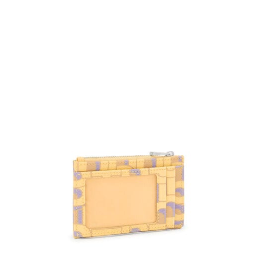 Πορτοφολάκι-θήκη καρτών TOUS MANIFESTO σε κρεμ χρώμα