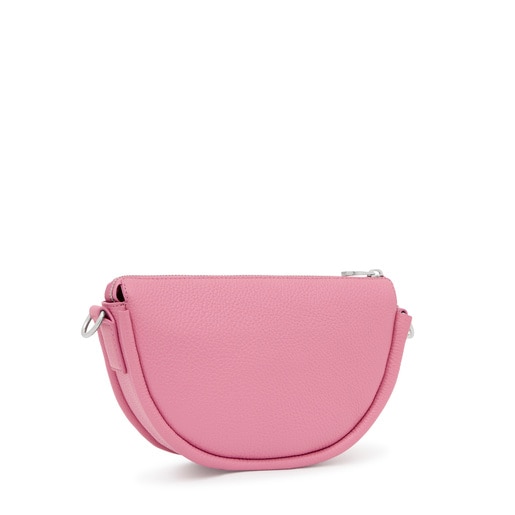 Medium dark pink leather Crossbody bag TOUS Miranda