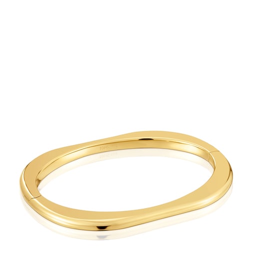 18kt gold plating over silver Bangle Line