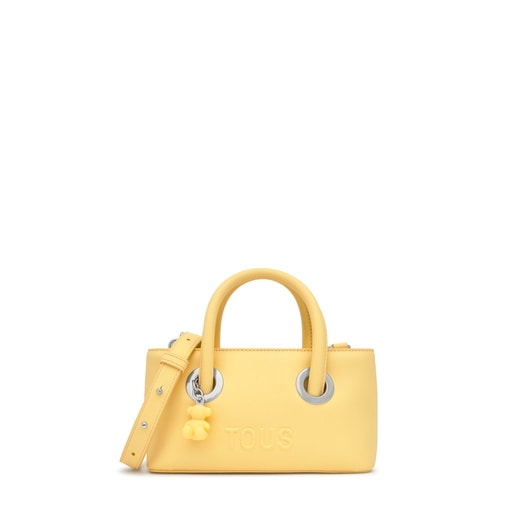 Small yellow City bag TOUS Poppy