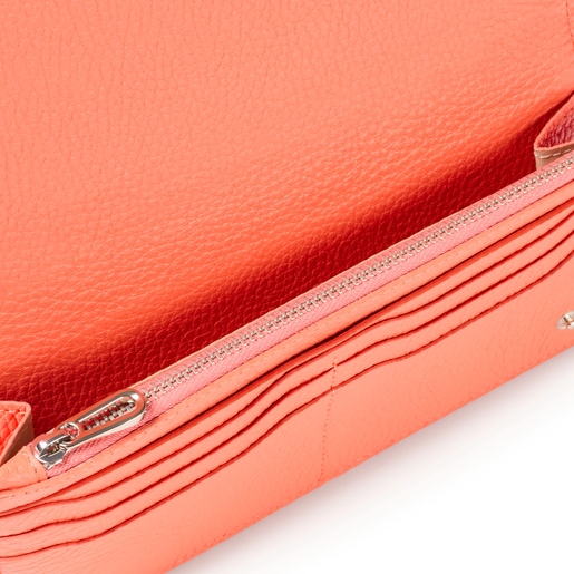 Orange leather TOUS Balloon Flat Crossbody bag | TOUS