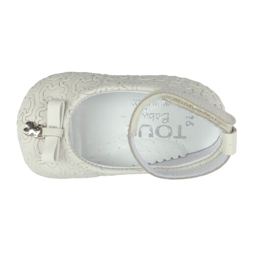 Bailarina de piel Mini Walk Welly Beige