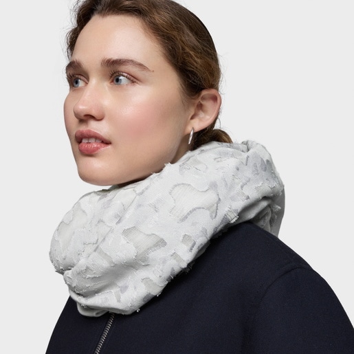 Foulard azul grisáceo Kaos Devore