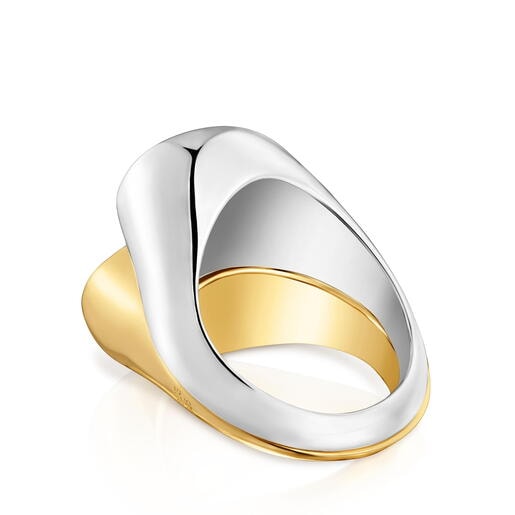 Pack de anillos bicolor motivo corazón TOUS 1954