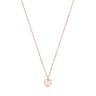 Halskette Areia aus rosa Vermeil-Silber mit Perlen