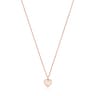 Collana con placcatura in oro rosa 18 kt su argento e perle Areia