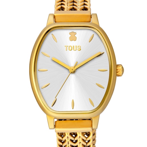 Tous Osier - Zegarek ze stali szlachetnej w kolorze żółtego złota
