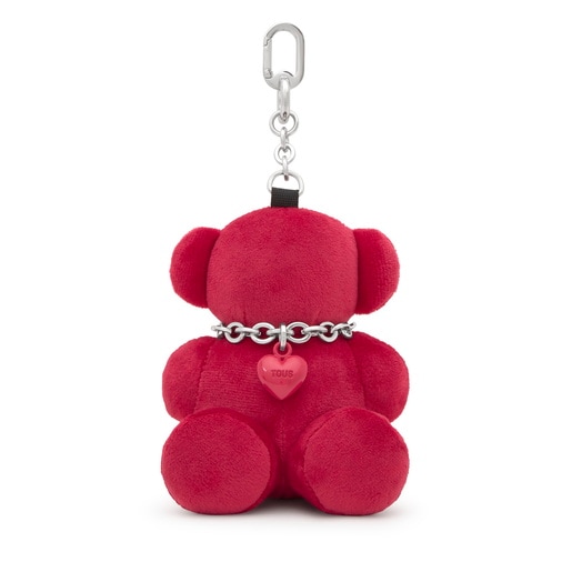 Burgundy Key ring Bold Bear Velvet