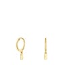 Pendientes con baño de oro 18 kt sobre plata Cool Joy