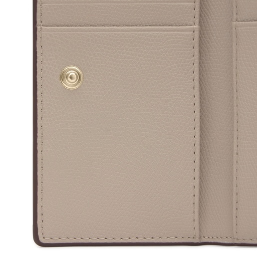 Small taupe-colored Card wallet TOUS Back to Basics