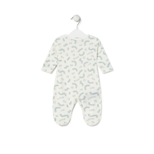 Baby playsuit in Arc mist
