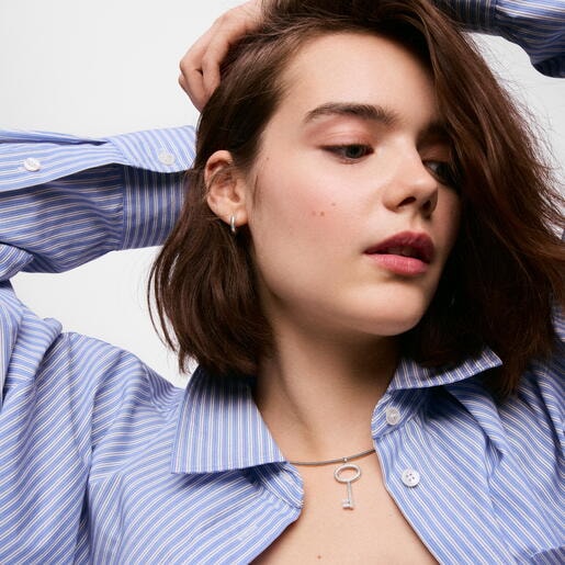 37 mm silver key motif Pendant TOUS Unlock