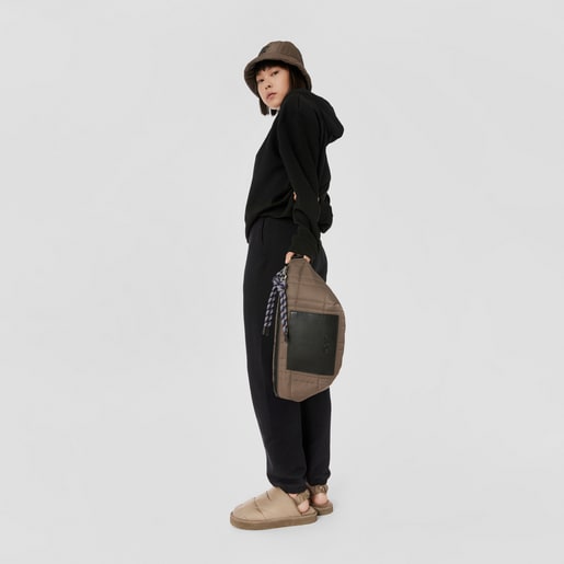 Riñonera grande caqui TOUS Empire Padded