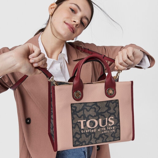 Средняя розовая сумка-shopping Amaya Kaos Icon