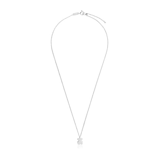 Collana corta con charm a orsetto in argento Sweet Dolls