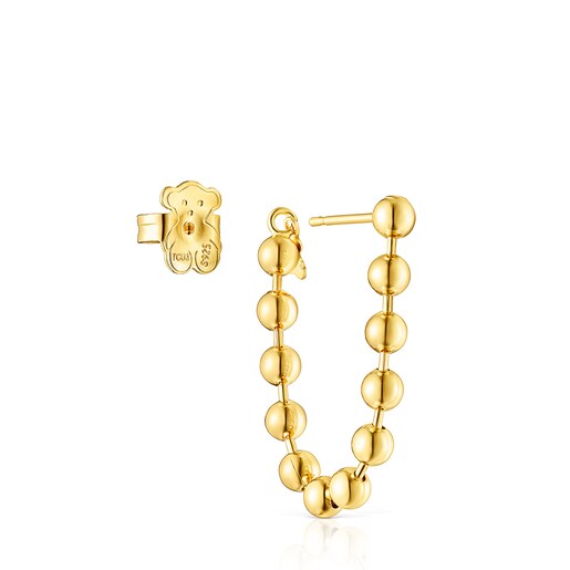 Long Silver Vermeil Gloss Earrings