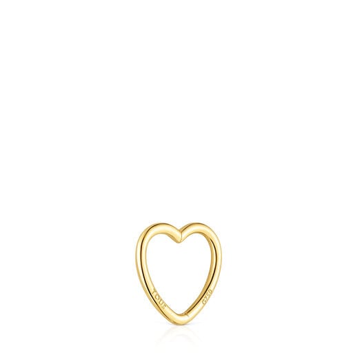 Gold TOUS Basics 1/2 Earring with heart motif