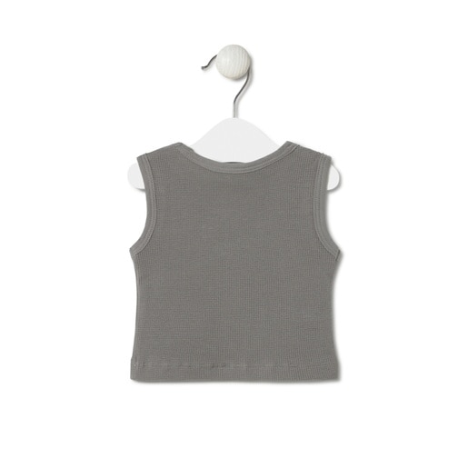 Camiseta sin mangas de bebé Classic gris