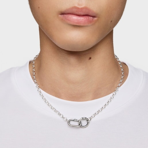 Silver rings Pendant Hold Man