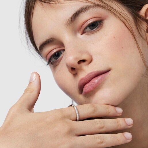 Кольцо Hav из белого золота с бриллиантами