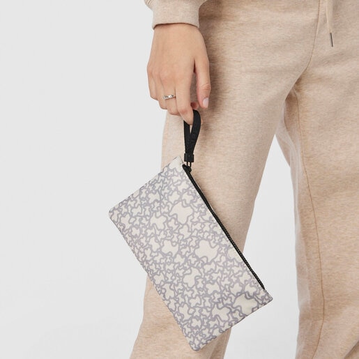 Neceser mediano Kaos Mini Sport beige-gris