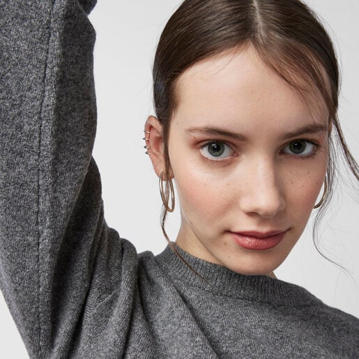 Silver TOUS Basics Earcuff