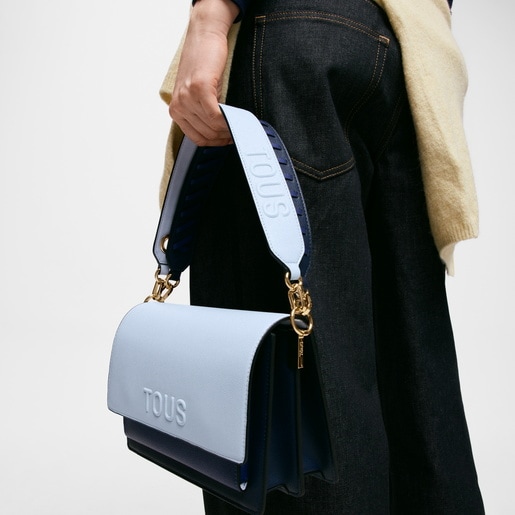 Bandolera mediana azul marino Audree Saffiano