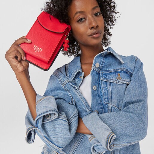 Portamóvil colgante con billetera rojo TOUS Funny