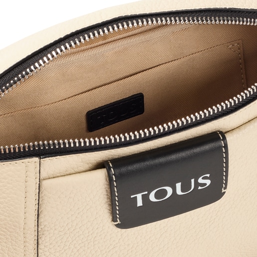 Sac banane TOUS Empire en cuir beige