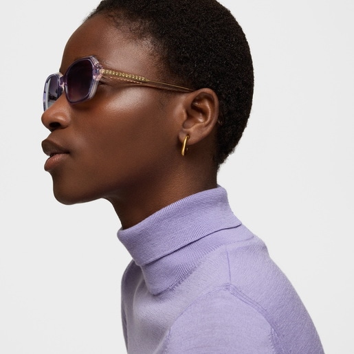 משקפי שמש Pale Oval בצבע ורוד