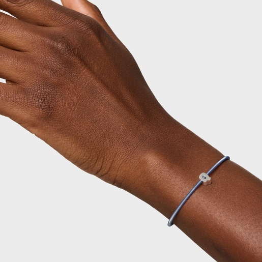 7 mm silver letter Q Charm TOUS Mesh Tube