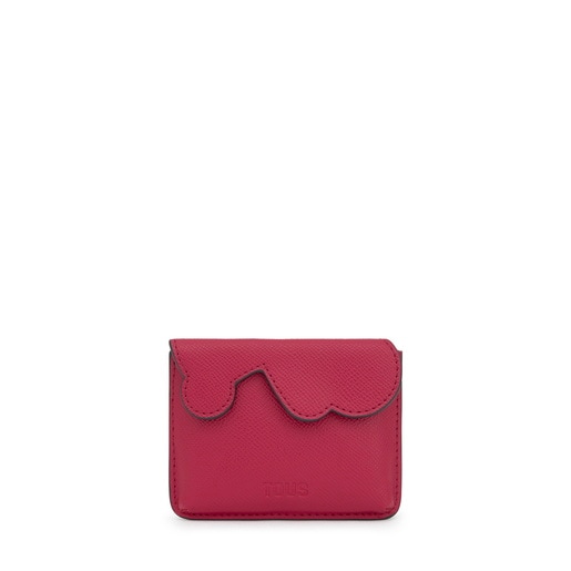 حامل بطاقات وكيس نقود باللون الفوشيا من التشكيلة TOUS Bear