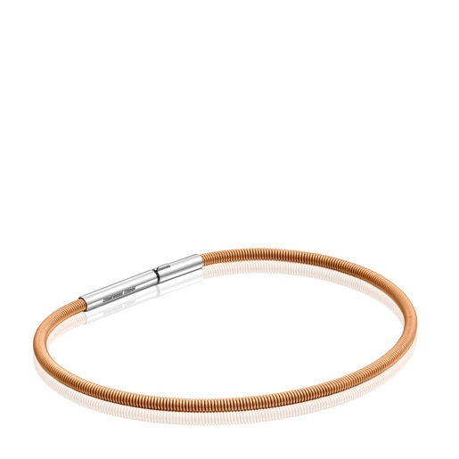 Bransoletka Mesh Tube 17 cm z Pomarańczowy stali IP