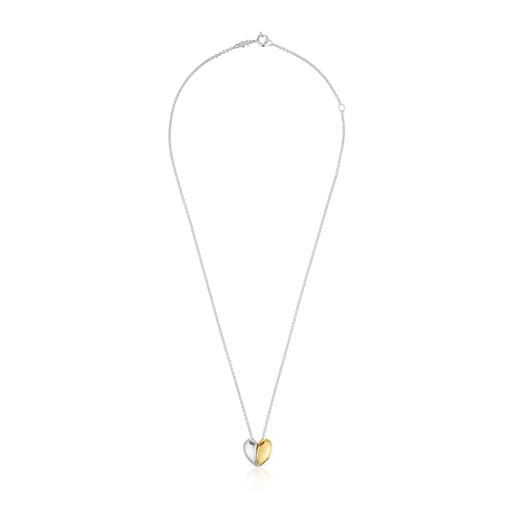 Short two-tone heart Double necklace My Other Half | TOUS