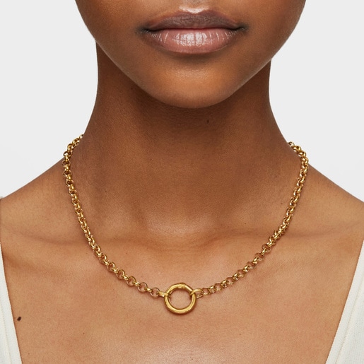 Vermeil TOUS Hold Choker 42cm.