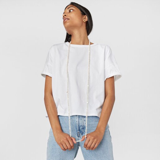 Gold TOUS Pearls Necklace