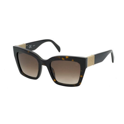 Havana colored Sunglasses Square Mesh TOUS