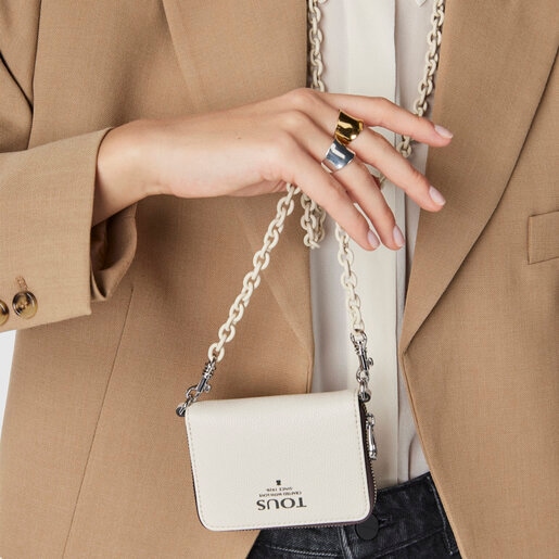 Средний бежевый кошелек TOUS Funny