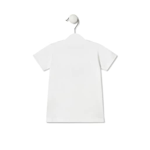 Beach t-shirt in Line blue