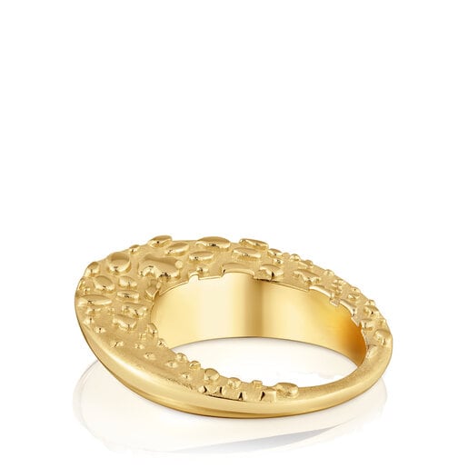 TOUS Ring with 18kt gold plating over silver Dybe | Plaza Las Americas