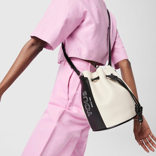 Сумка-мешок TOUS Empire из бежевой кожи