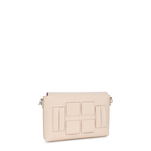 ベージュ＆モーブカラーのスモールクロスボディバッグ TOUS Damas